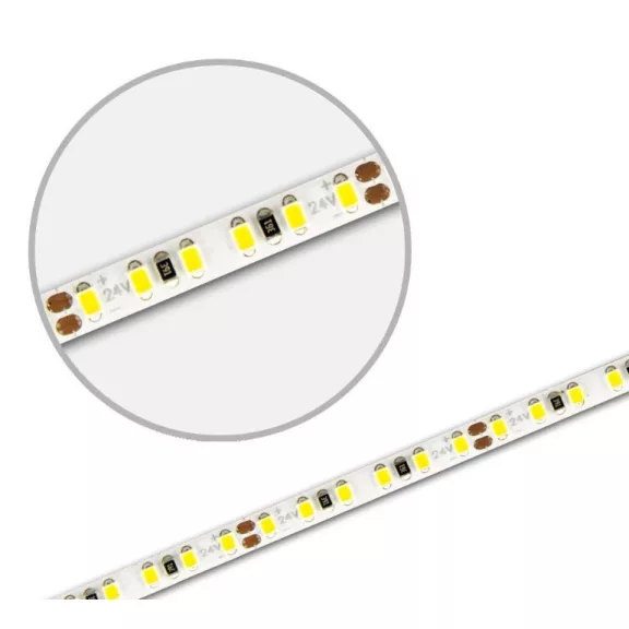 Prémium Micro LED szalag, 24 V, 10 W, IP20, meleg fehér 4 mm széles