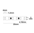 Prémium Micro LED szalag, 24 V, 10 W, IP20, meleg fehér 4 mm széles