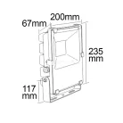 Prismatic LED reflektor 50W 4000K IP66 6850Lm