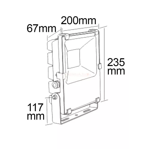 Prismatic LED reflektor 50W 4000K IP66 6850Lm