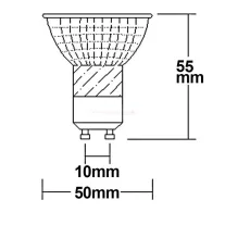 LED lámpa-izzó spot 5W természetes fehér GU10 45° CRI92
