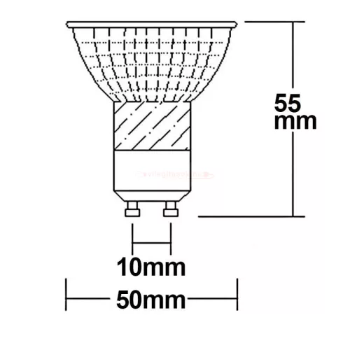 LED lámpa-izzó spot 5W természetes fehér GU10 45° CRI92