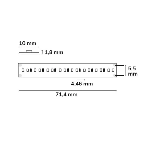 Prémium CRI95 DIMM-TO-WARM (naplemente) LED szalag 224LED/m 1800-2700K 1100Lm/m 24V 20W/m