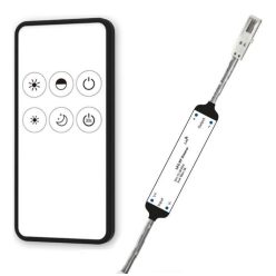   LED rádiós PWM Dimmer,MiniAMP csatlakozóval távirányítóval 12-24V DC 3A