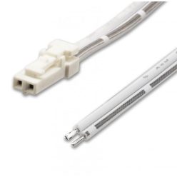   Csatlakozó kábel 30cm apa-üres MiniAMP csatlakozóval 2 eres  fehér 3A