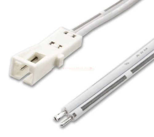 Hosszabbító kábel 100cm anya MiniAMP csatlakozóval 2 eres  fehér 3A
