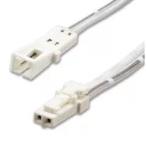   Hosszabbító kábel 50cm MiniAMP csatlakozóval 2 eres  fehér 3A