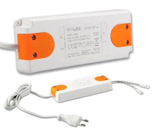 12V 50W LED tápegység MINIAMP csatlakozóval dugvillával