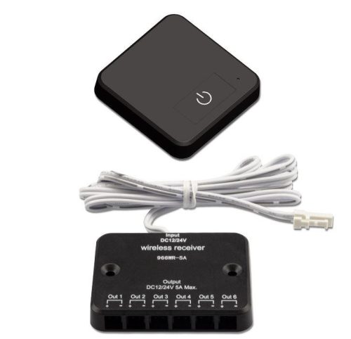 LED PWM Dimmer,MiniAMP csatlakozóval érintős távirányítóval 12-24V DC 5A