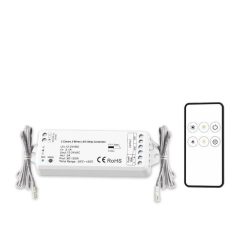  Dinamikus színhő, LED rádiós PWM Dimmer,MiniAMP csatlakozóval távirányítóval 12-24V DC 5A