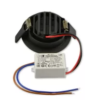   Prémium LED süllyesztett lámpa Slim68 fekete, kerek, 9W, meleg fehér, dimmelhető