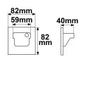 LED süllyesztett fali lámpa Sys-Wall68 230V, PIR érzékelővel, 2W, színhőállítással, burkolat nélkül