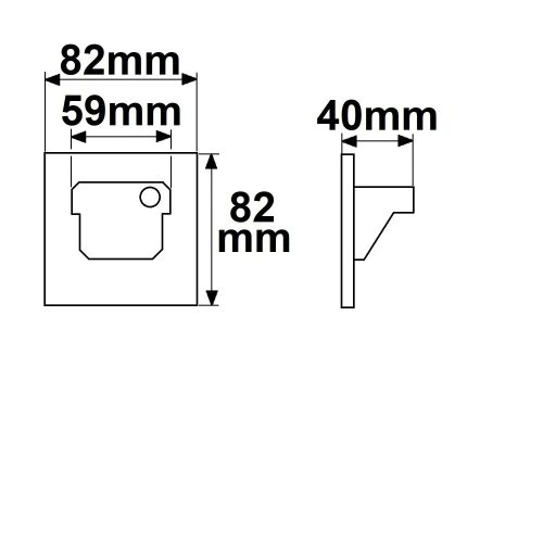 LED süllyesztett fali lámpa Sys-Wall68 230V, PIR érzékelővel, 2W, színhőállítással, burkolat nélkül
