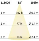 LED süllyesztett fali lámpa Sys-Wall68 230V, PIR érzékelővel, 2W, színhőállítással, burkolat nélkül