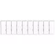 Jelölőlapka TSKA, TSKB sorozatkapocshoz, (10 modul), W=4mm