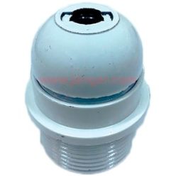   Csillárfoglalat műanyag, E27, 4A, 60W,csavaros csatlakozás, fehér