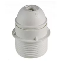   Csillárfoglalat műanyag, E27, 4A, 60W,csavaros csatlakozás, fehér