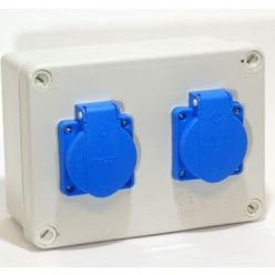 SZERELT DOBOZ 2x 2P+F