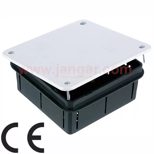 Kötődoboz süllyesztett, csavaros fedél 100x100x50mm, IP30