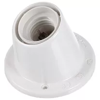   Foglalat E27 műanyag ferde, talpas max.: 60W, 4A, 250V, fehér