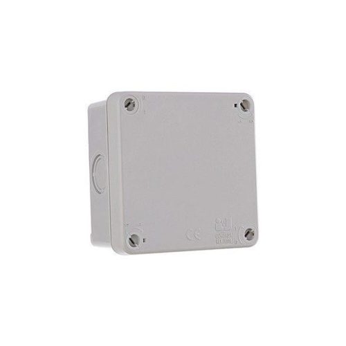 KÖTŐDOBOZ PERFORÁLT OLDALFALLAL 107X107X60 MM IP65