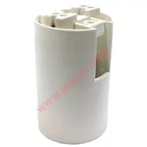 Foglalat E14 műanyag 40W fehér 190ř-ig, 250V 2A