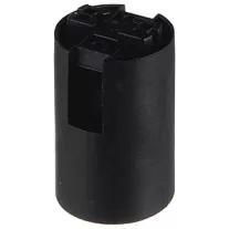 Foglalat E14 műanyag 40W fekete 190ř-ig, 250V 2A