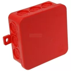 Kötődoboz 75x75x40 IP54 vízmentes piros