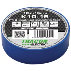 Szigetelőszalag, kék 10m×15mm