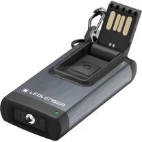   LEDLENSER K4R tölthető kulcstartós lámpa Li-ion 120lm szürke