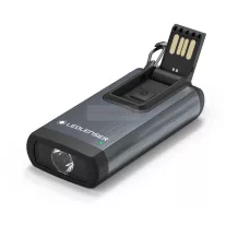   LEDLENSER K6R tölthető kulcstartós lámpa Li-ion 400lm szürke