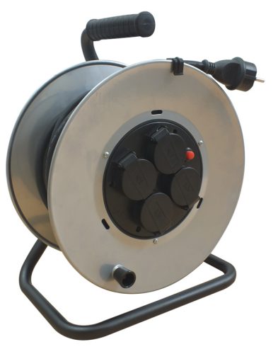 Kábeldobos hosszabbító, fémvázzal IP44 20M