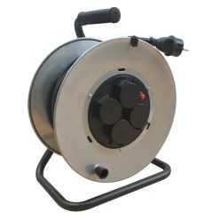 Kábeldobos hosszabbító, fémvázzal IP44 25M