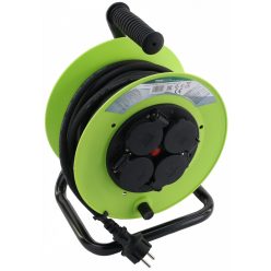   Kábeldobos hosszabbító, fémvázzal 10m, 250V AC, 16 A, 3×1,5mm2, H07RN-F, IP44