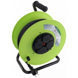   Kábeldobos hosszabbító, fémvázzal 20m, 250V AC, 16 A, 3×1,5mm2, H07RN-F, IP44