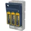 Vízszintes szakaszolókapcsoló-biztosító, szerelőlapra, 3P AC 690V, DC 440V, 250A, 3P, 1