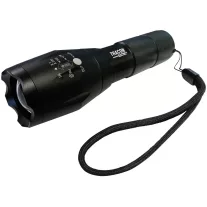   Akkumulátoros ledes kézi lámpaállítható fókusszal 4,5 W, 500 lm, 3 h, 3,7 V, 1500 mAh 18650 Li-Ion