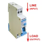 Kombinált védőkapcsoló elektronikus 2P 1 modul B25 100mA