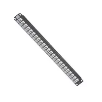 Üres patch panel műanyag kábeltartóval