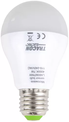LED fényforrás beépített mozgásérzékelővel E27, 7W, 4000K
