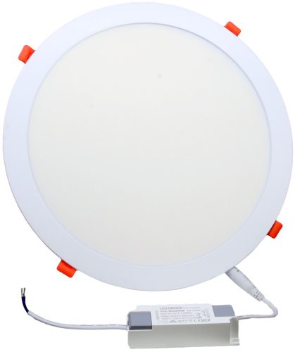 Beépíthető LED mélysugárzó, kerek, fehér 230 VAC 50Hz, 21 W, 2155 lm, D=300 mm, 4000 K, IP40, EEI=F