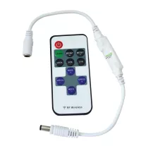   LED vezérlő; mini, távirányítóval 12-24 VDC, Icontinuous 4A, Ipeak 12A(2sec)