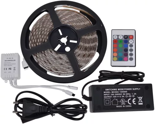 Led szalag szett kültéri 60xSMD5050/m RGB 14,4W/m