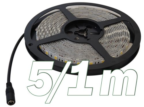 Led szalag beltéri 120xSMD3528/m természetes fehér 9,6W/m