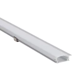   Alumínium profil LED szalagokhoz, lapos, besüllyeszthető W=10mm