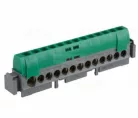 Sorkapocssín PE szigetelt 1x6-25+12x1,5-16mm2 zöld 100A réz kezeletlen Lexic LEGRAND