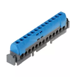   Sorkapocssín N szigetelt 1x6-25+12x1,5-16mm2 kék 100A réz kezeletlen Lexic LEGRAND