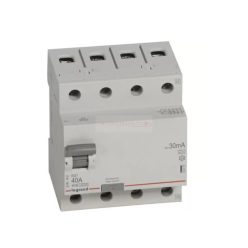   Áram-védőkapcsoló (Fi-relé) analóg 3P+N 40A 30mA A-típus 10kA RX3 LEGRAND