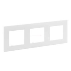   Legrand Niloé Step hármas vízszintes és függőleges keret fehér