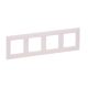 Legrand Niloé Step négyes vízszintes és függőleges keret fehér